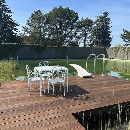 Holiday home Biotop - Badeteich, Sauna, Kinoleinwand *
